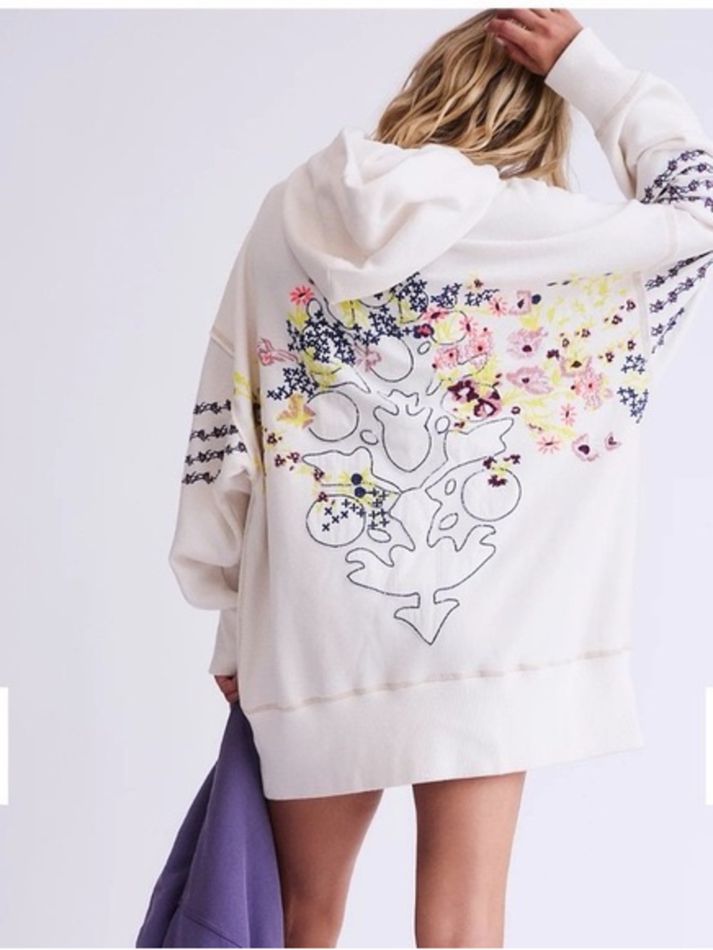 Free People At My Best Embroidered Hoodie • $198 • Large